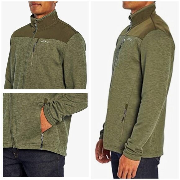 Orvis Other - Orvis Men's Bonded Mesh Full-Zip Jacket (Thyme Green XXL